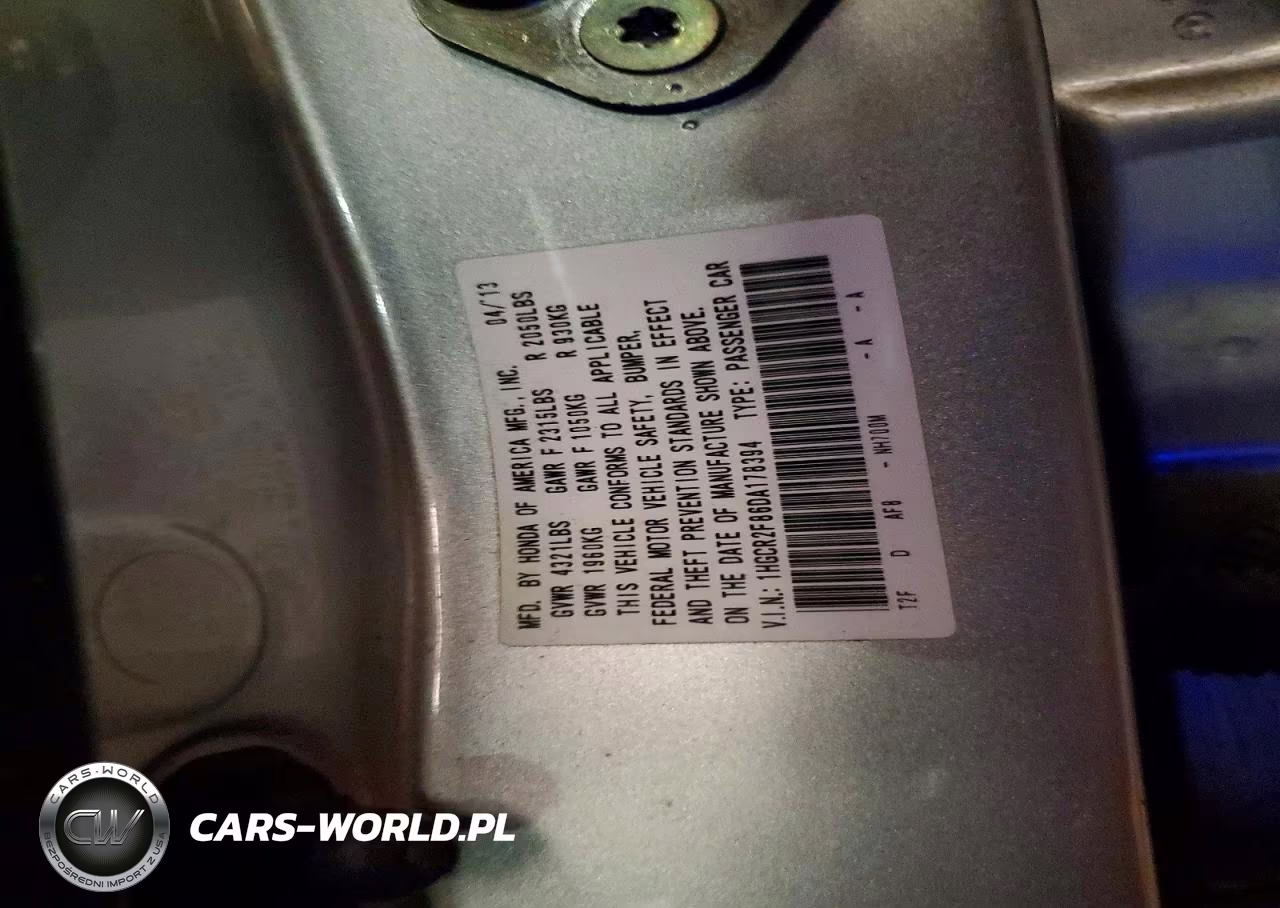2013 Honda Accord Exl VIN:1HGCR2F86DA178394 - 12