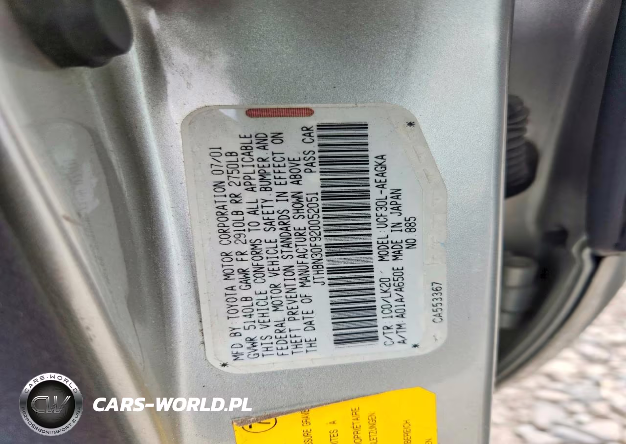 2002 Lexus Ls 430 VIN:JTHBN30F920052051 - 12