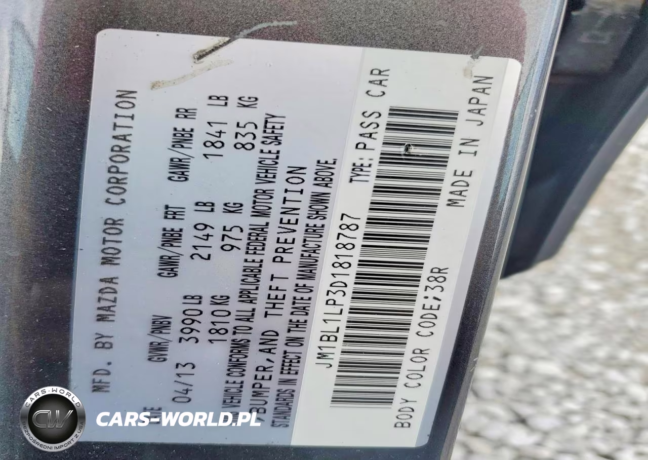 2013 Mazda 3 I VIN:JM1BL1LP3D1818787 - 12