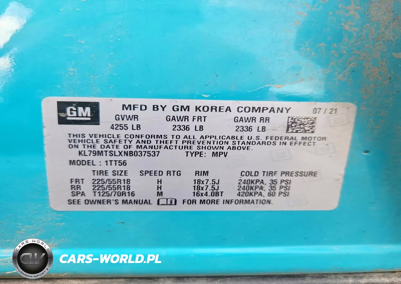 2022 Chevrolet Trailblazer Rs VIN:KL79MTSLXNB037537 - 12