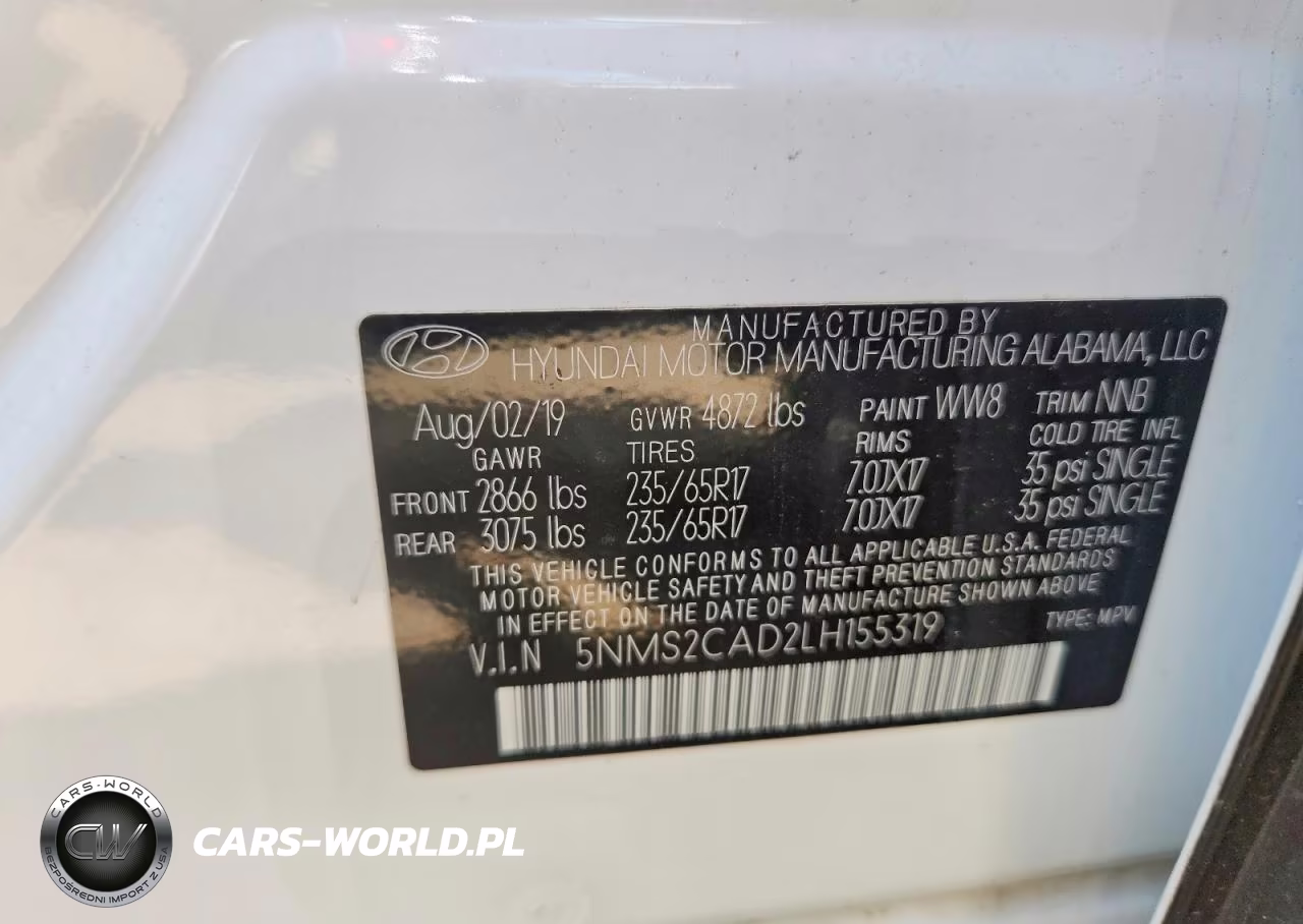 2020 Hyundai Santa Fe Se VIN:5NMS2CAD2LH155319 - 12
