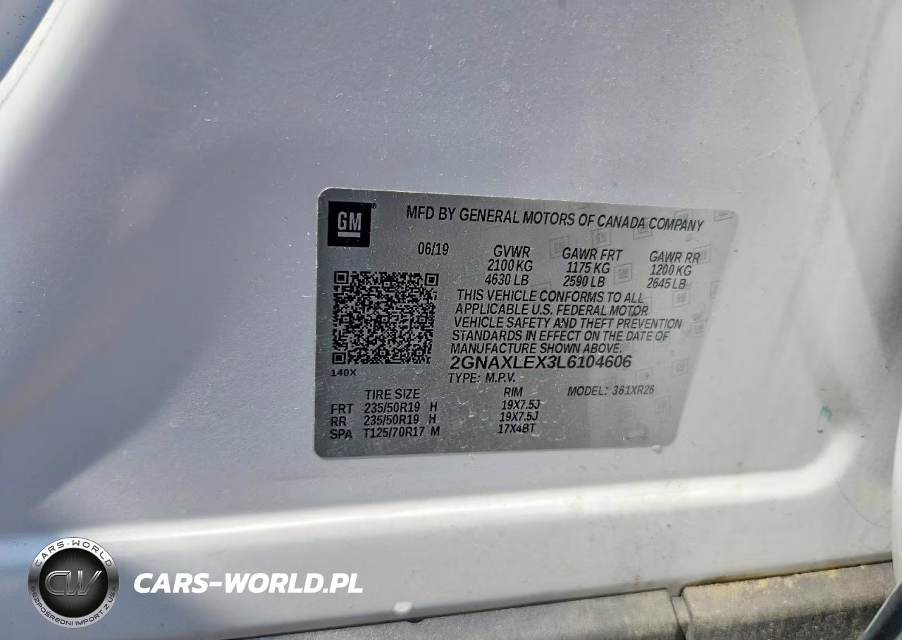 2020 Chevrolet Equinox Lt VIN:2GNAXLEX3L6104606 - 13