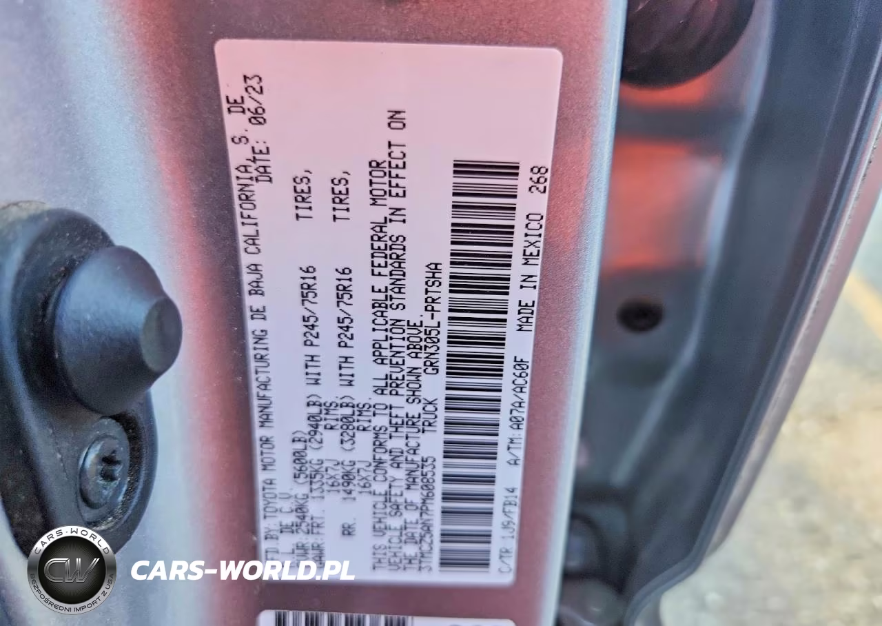 2023 Toyota Tacoma Sr V6 VIN:3TMCZ5AN7PM608535 - 12