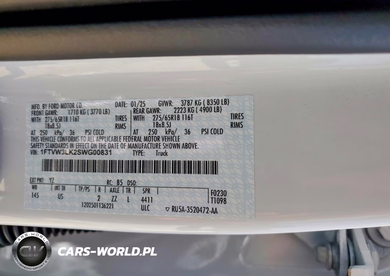 2025 Ford F150 Lightning Xlt VIN:1FTVW3LK2SWG00831 - 12