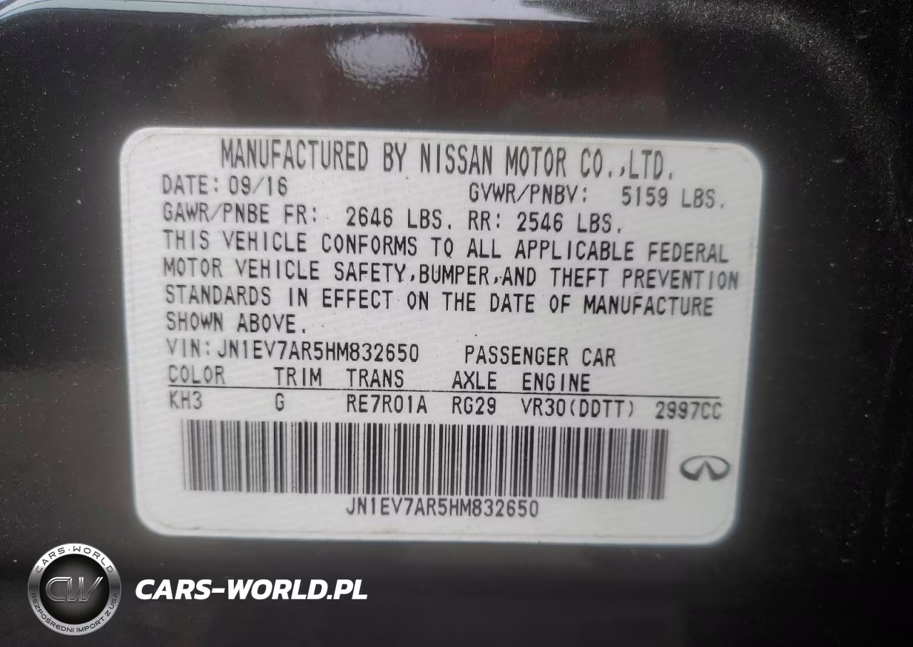 2017 Infiniti Q50 Premium VIN:JN1EV7AR5HM832650 - 13