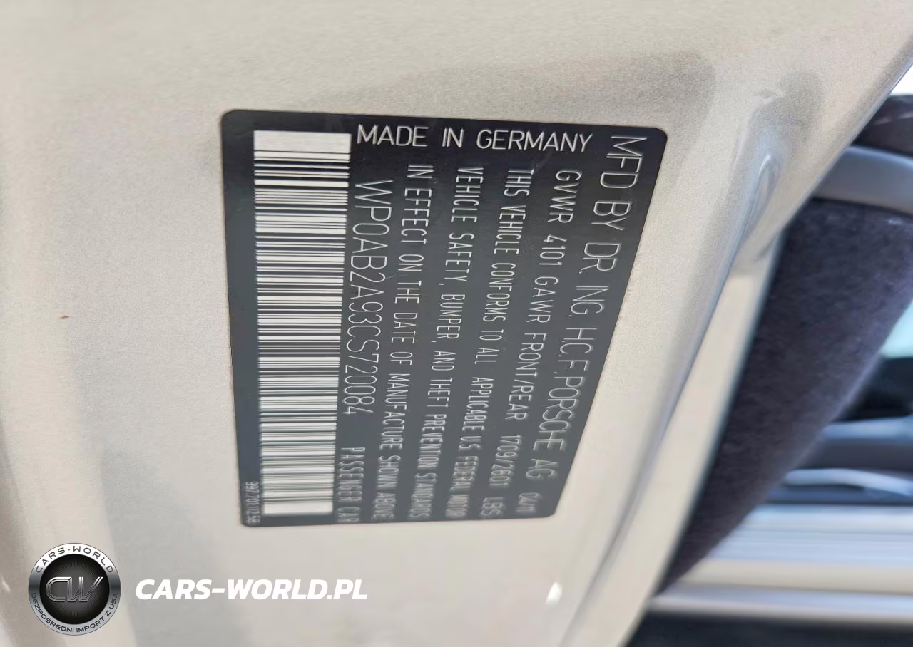 2012 Porsche 911 Carrera S-Carrera 4S-Carrera G VIN:WP0AB2A93CS720084 - 12
