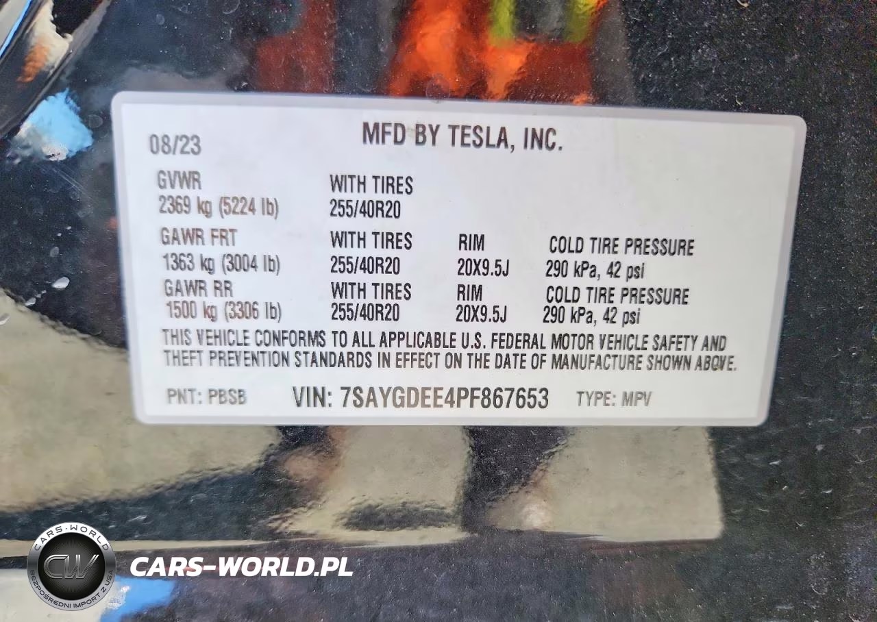 2023 Tesla Model Y VIN:7SAYGDEE4PF867653 - 12
