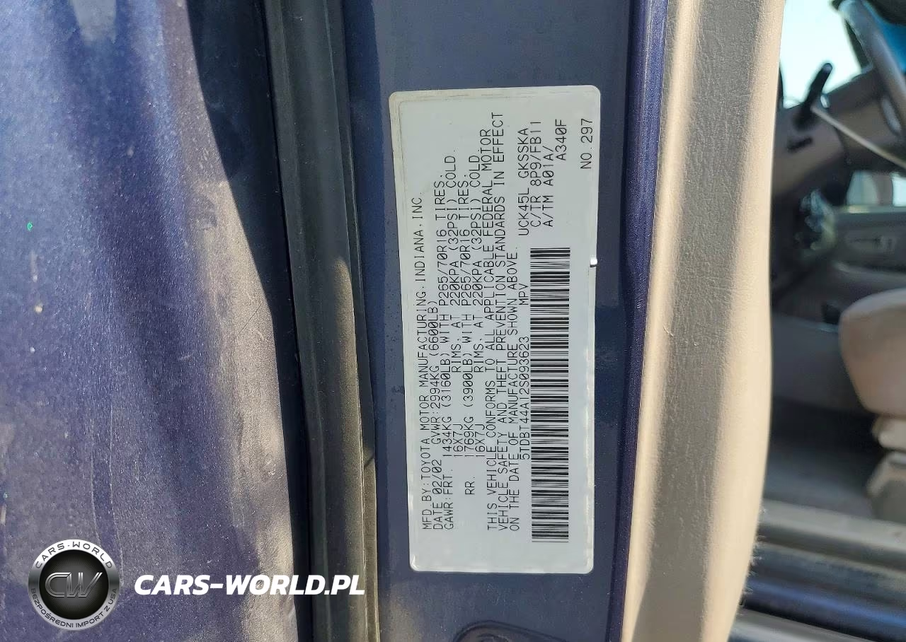 2002 Toyota Sequoia Sr5 VIN:5TDBT44A12S093623 - 13