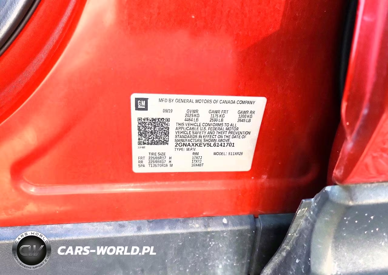 2020 Chevrolet Equinox Lt VIN:2GNAXKEV5L6141701 - 12