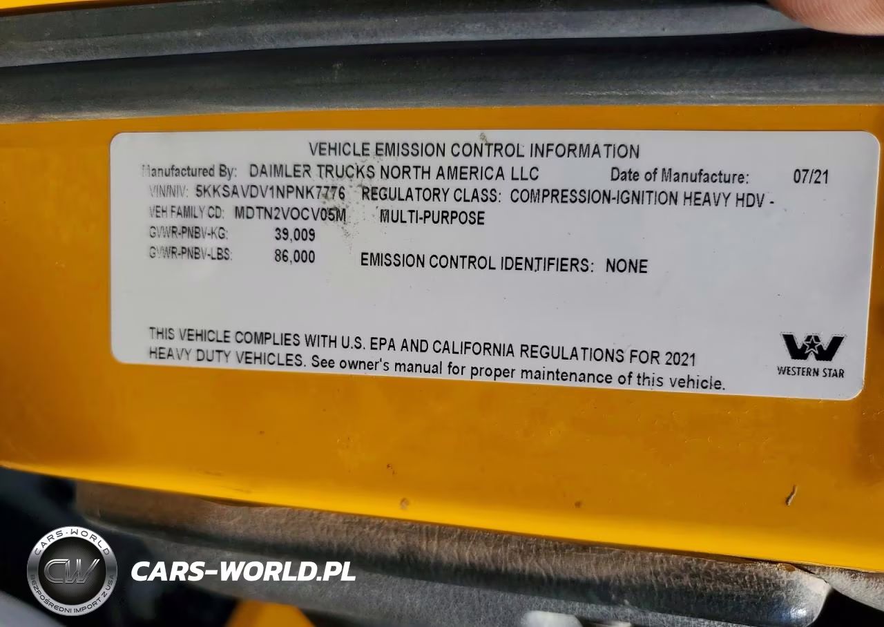 2022 Western Star 4700 Ready Mix Truck VIN:5KKSAVDV1NPNK7776 - 11