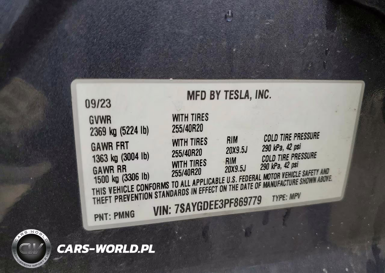 2023 Tesla Model Y VIN:7SAYGDEE3PF869779 - 13