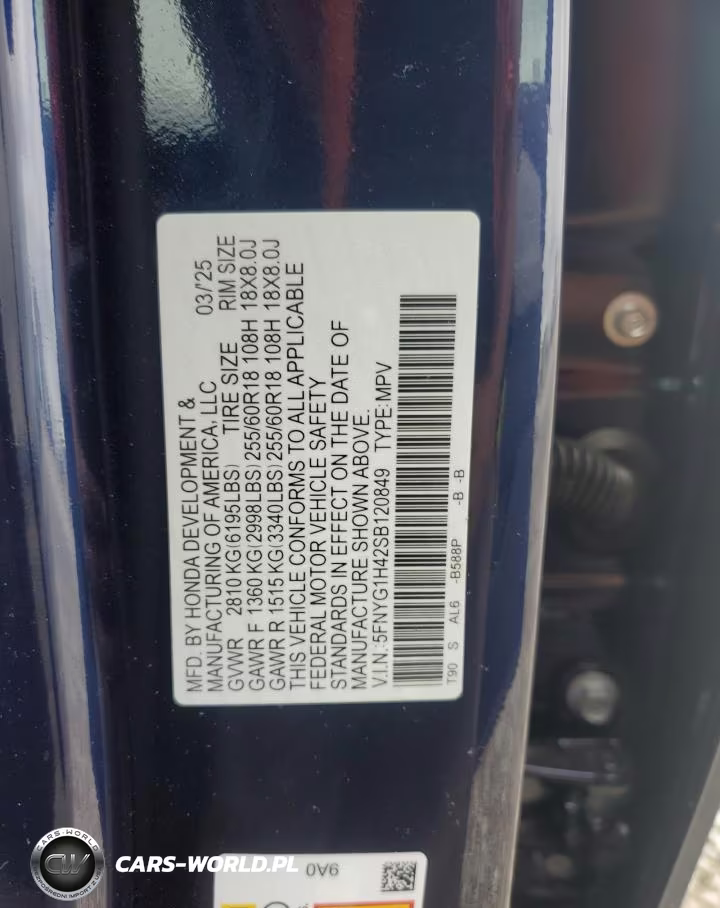 2025 Honda Pilot Exl VIN:5FNYG1H42SB120849 - 13