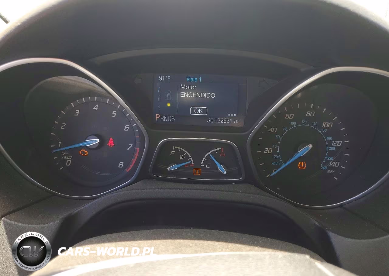 2014 Ford Focus Se VIN:1FADP3F28EL355484 - 9