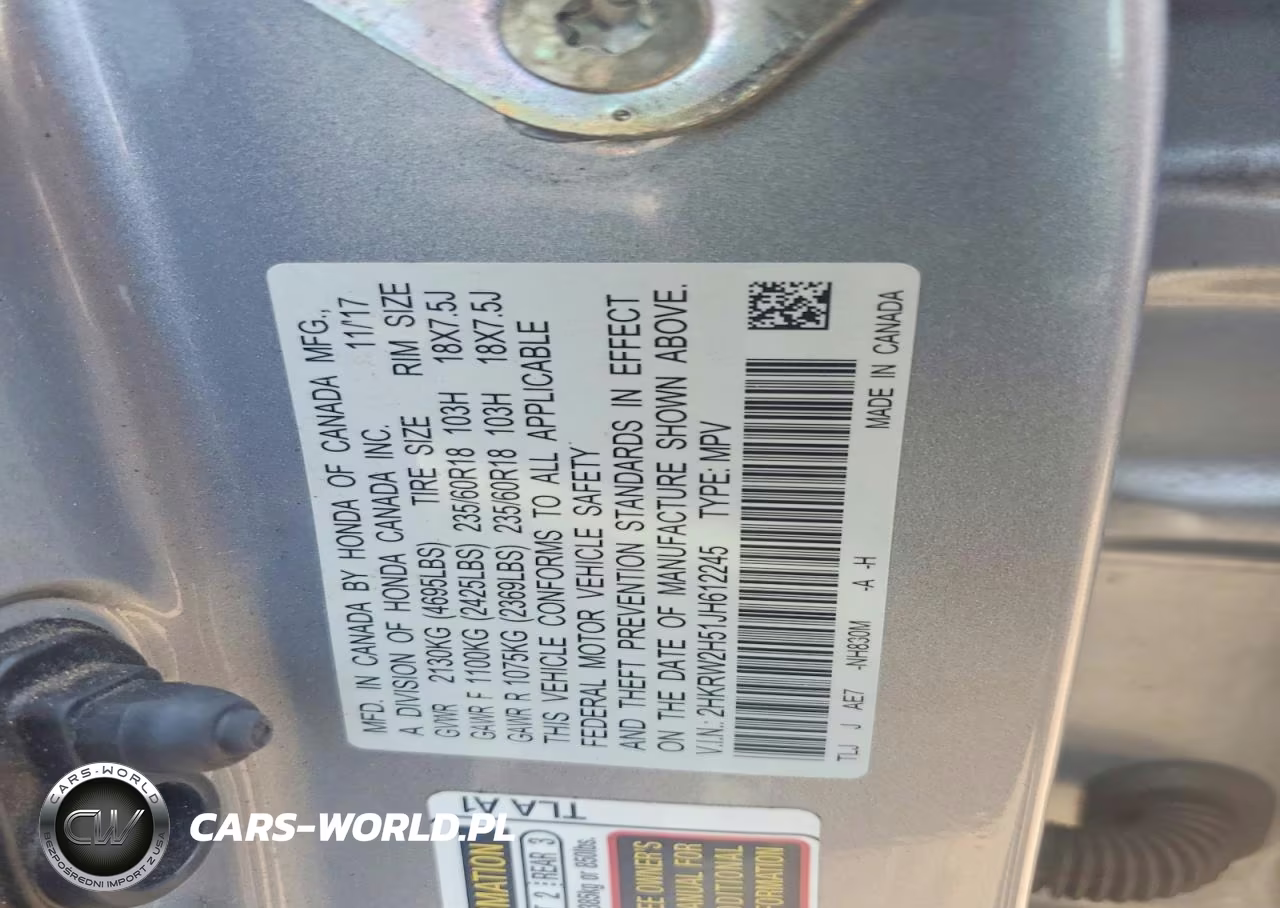 2018 Honda Cr-V Ex VIN:2HKRW2H51JH612245 - 13