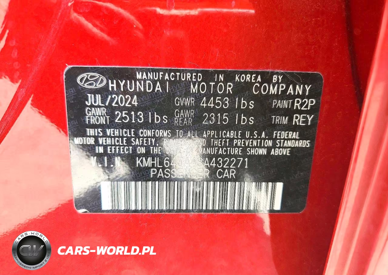 2025 Hyundai Sonata Sel VIN:KMHL64JA4SA432271 - 12