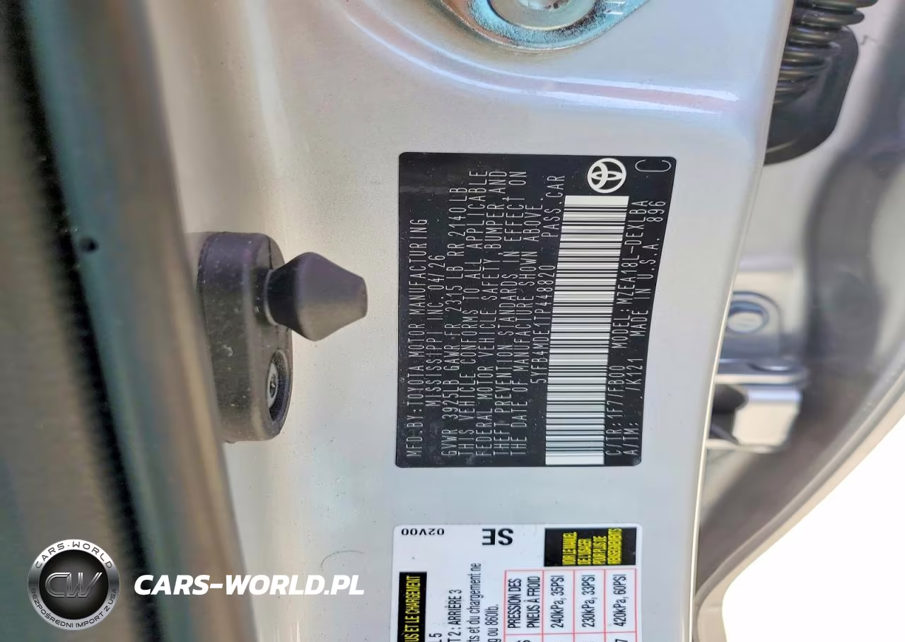 2026 Toyota Corolla Le VIN:5YFB4MDE1TP448820 - 12