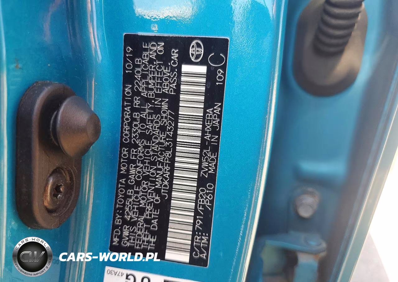 2020 Toyota Prius Prime Le VIN:JTDKARFP8L3143277 - 12