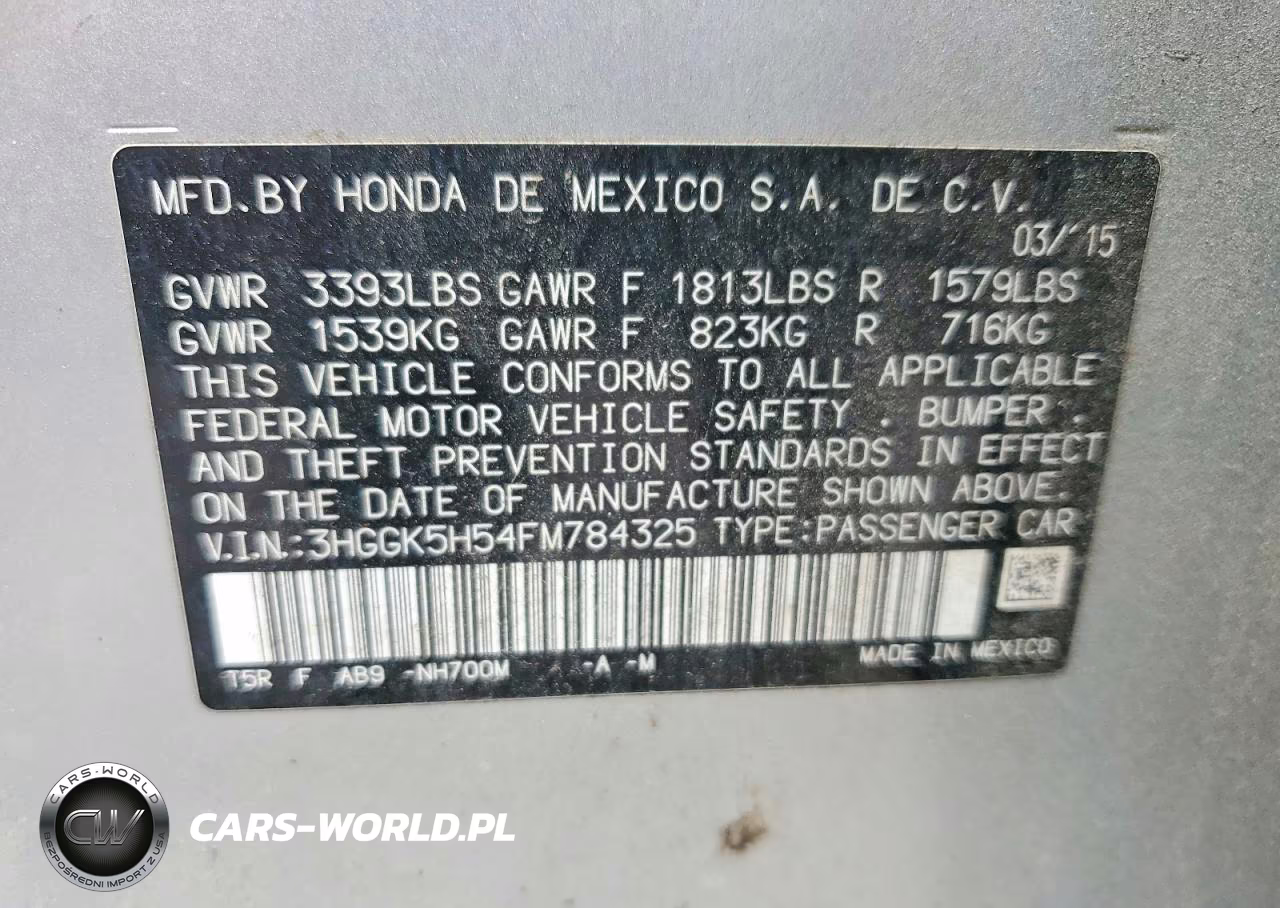 2015 Honda Fit Lx VIN:3HGGK5H54FM784325 - 12