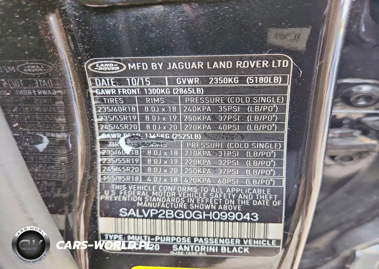 2016 Land Rover Range Rover Evoque Se VIN:SALVP2BG0GH099043 - 13