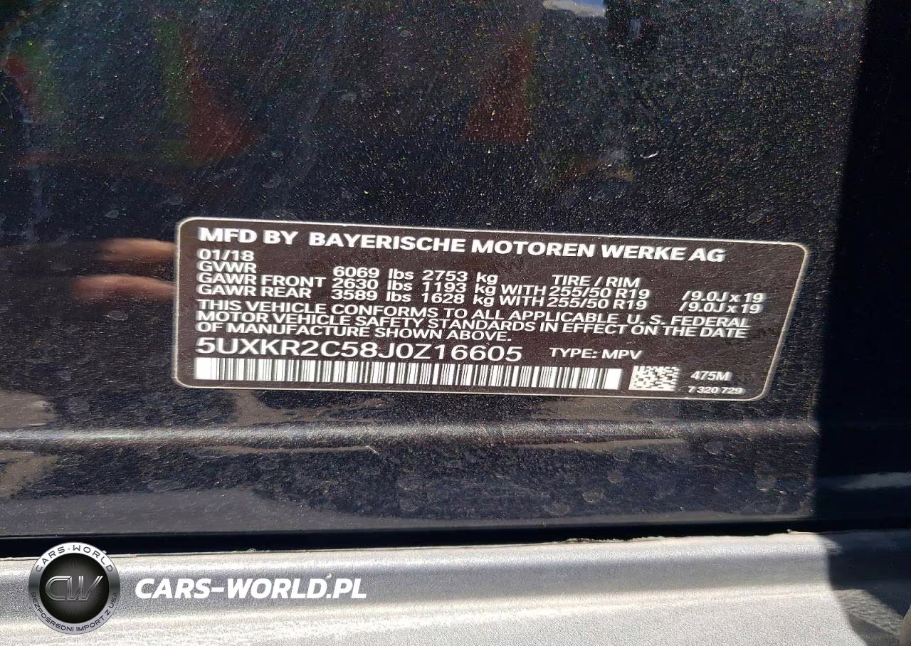 2018 BMW X5 Sdrive35I VIN:5UXKR2C58J0Z16605 - 12