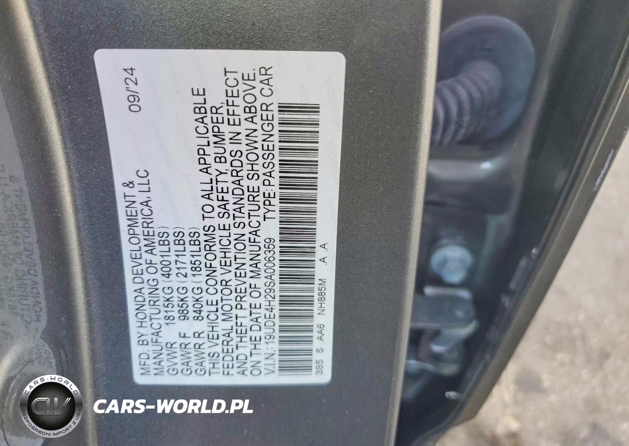 2025 Acura Integra VIN:19UDE4H29SA006359 - 12