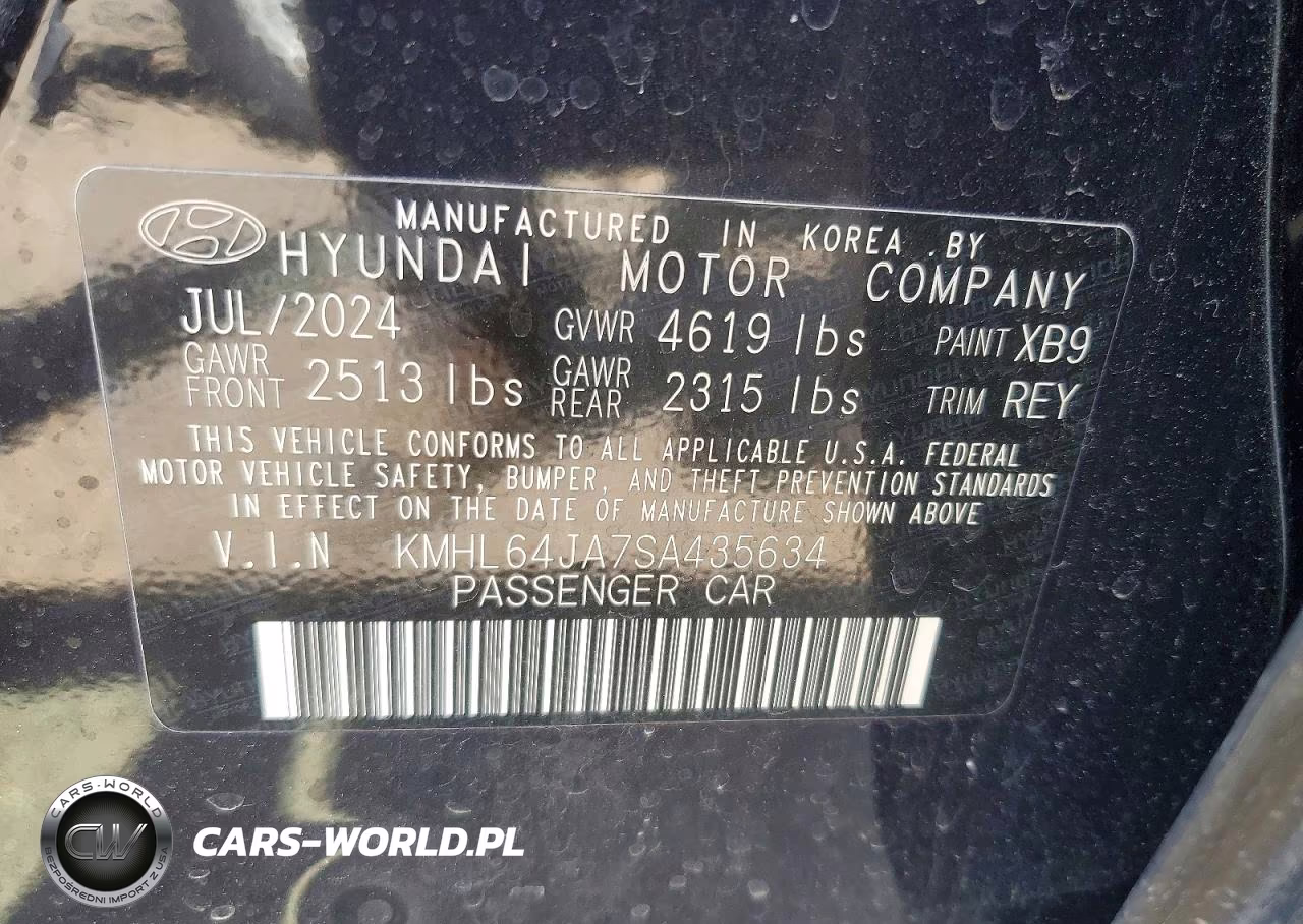 2025 Hyundai Sonata Sel VIN:KMHL64JA7SA435634 - 12