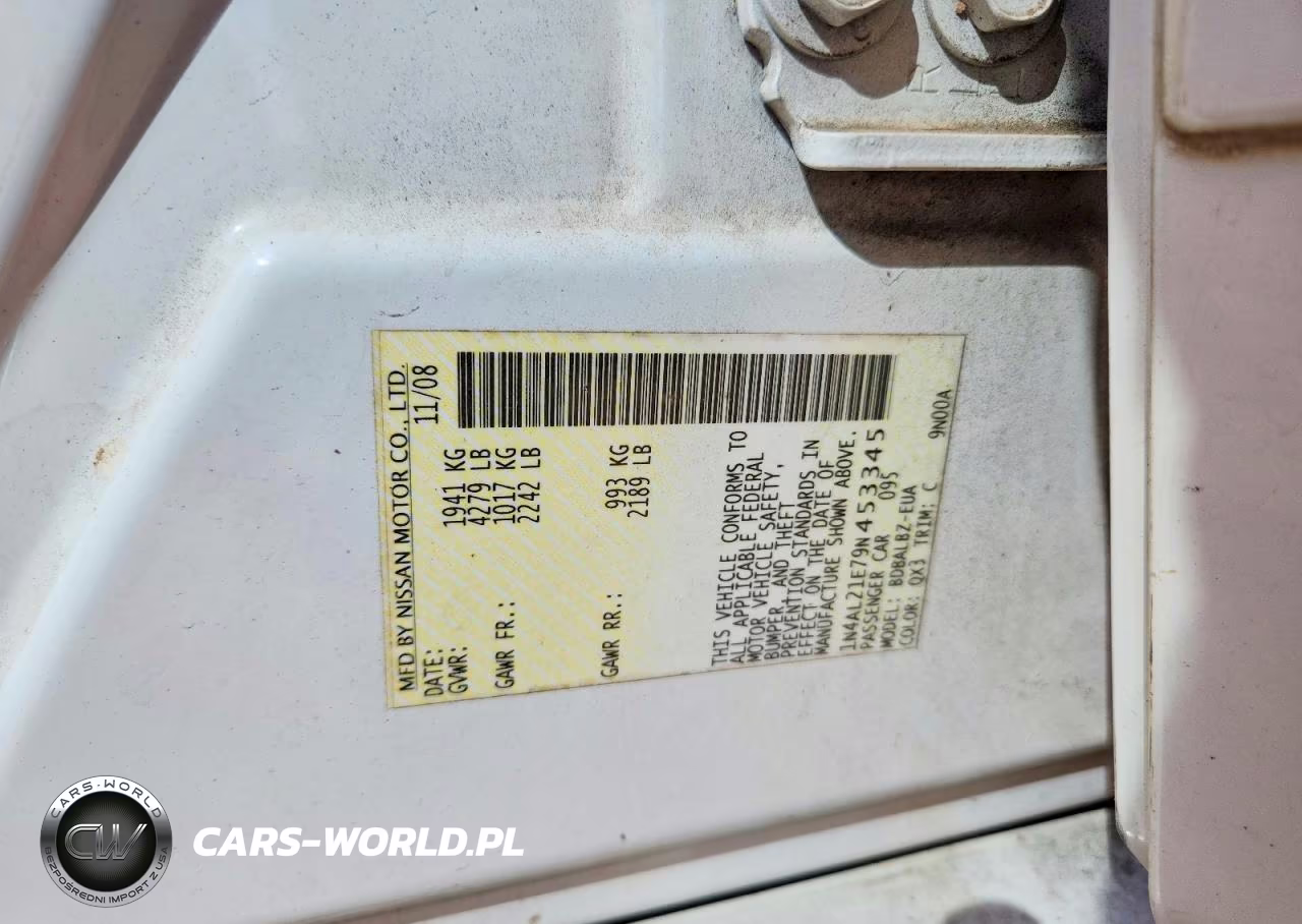 2009 Nissan Altima VIN:1N4AL21E79N453345 - 12