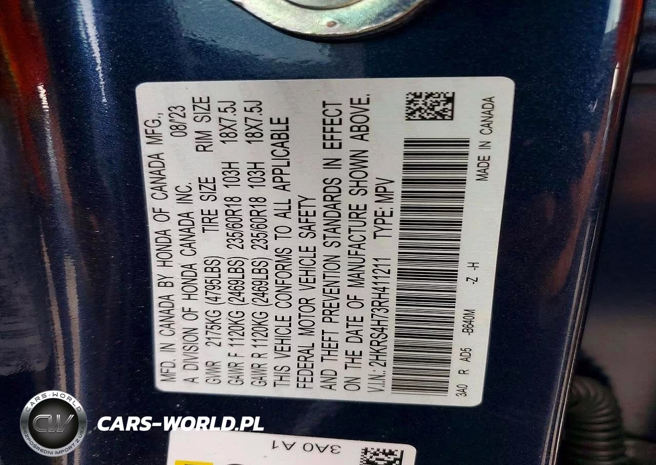 2024 Honda Cr-V Exl VIN:2HKRS4H73RH411211 - 13