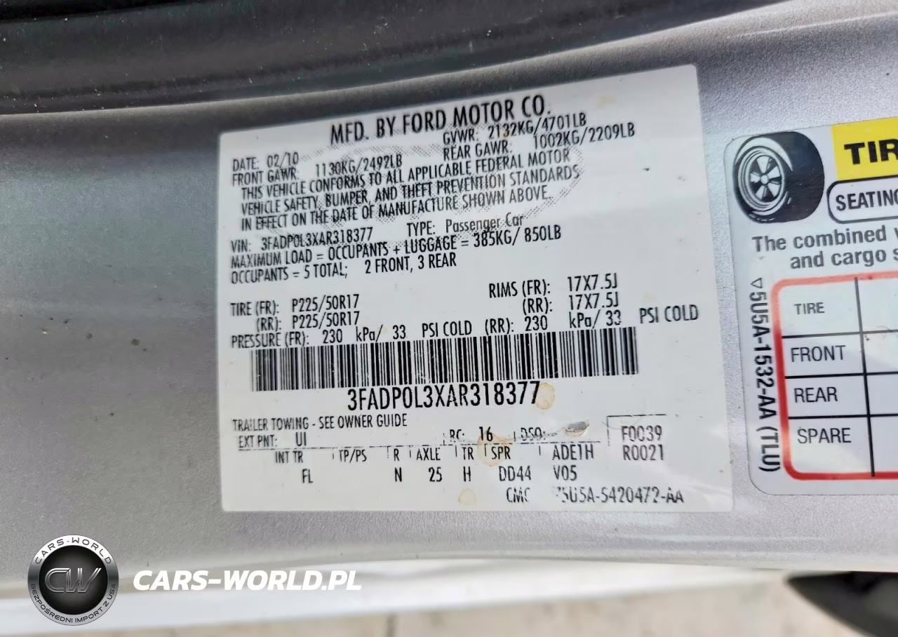 2010 Ford Fusion Hybrid VIN:3FADP0L3XAR318377 - 12