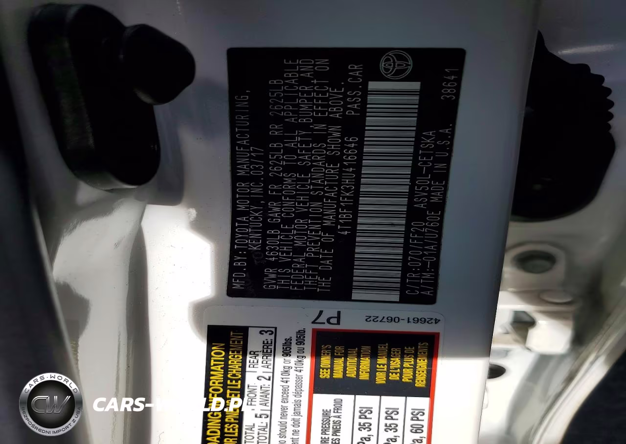 2017 Toyota Camry Se VIN:4T1BF1FK3HU416646 - 12