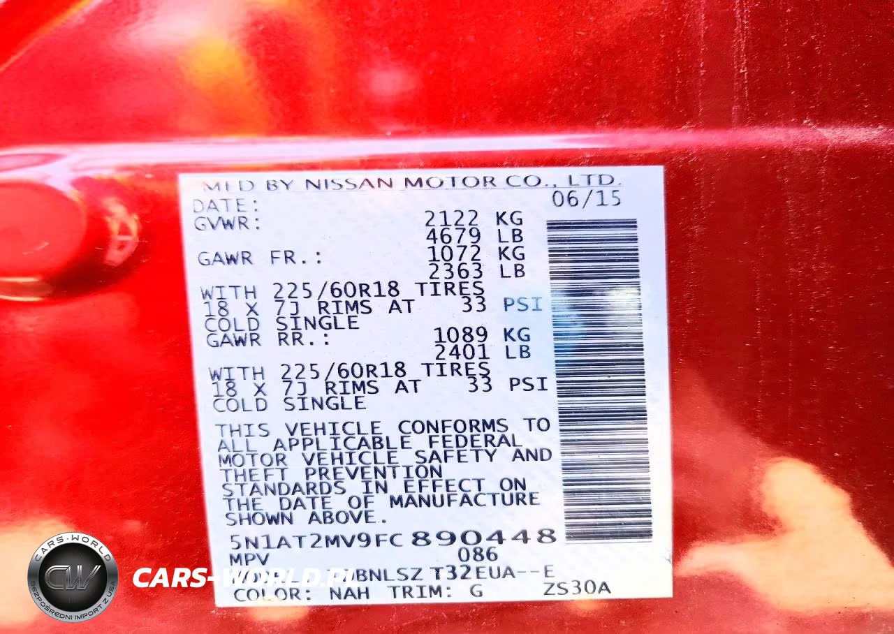 2015 Nissan Rogue Sl VIN:5N1AT2MV9FC890448 - 13