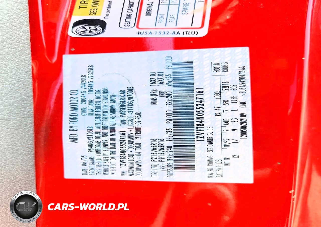 2005 Ford 200 VIN:1ZVFT84N055247161 - 12