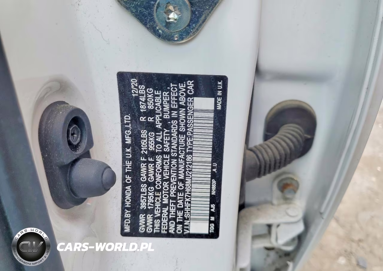 2021 Honda Civic Ex VIN:SHHFK7H68MU212186 - 14