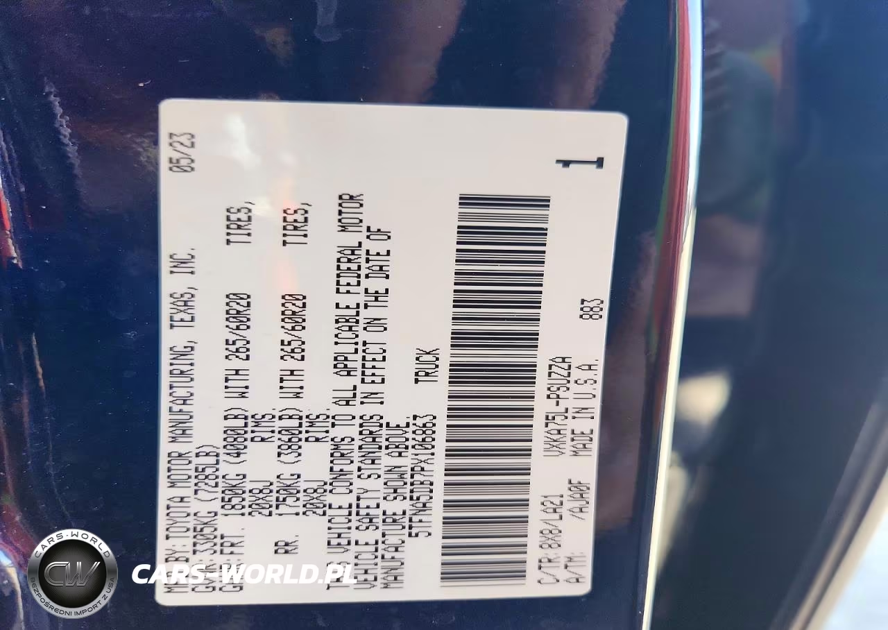2023 Toyota Tundra Platinum VIN:5TFNA5DB7PX106863 - 12