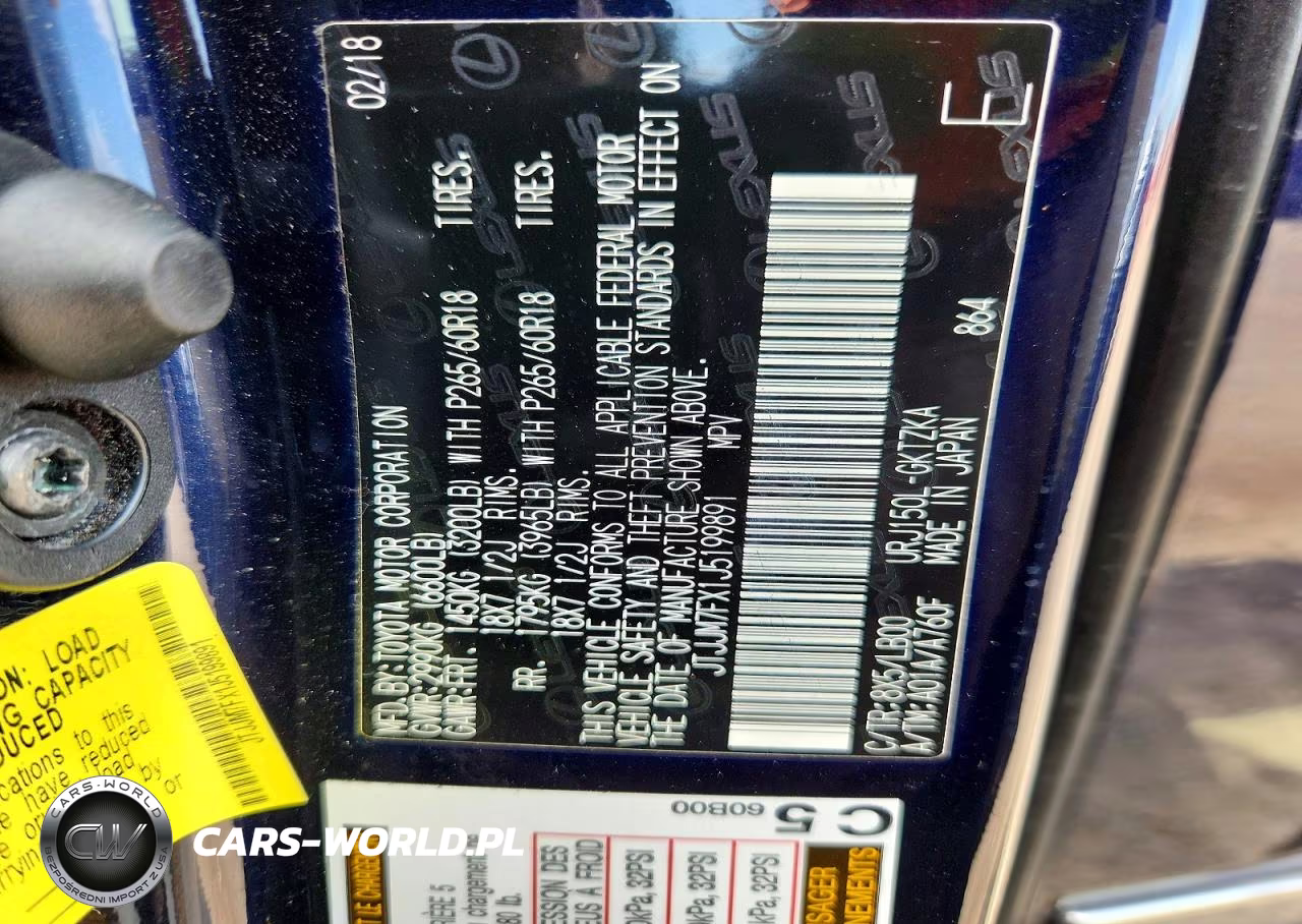 2018 Lexus Gx 550 Overtrail+ VIN:JTJJM7FX1J5199891 - 13