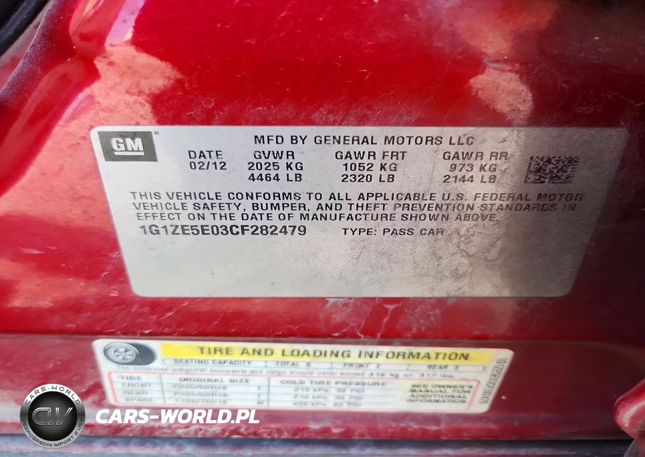 2012 Chevrolet Malibu Ltz VIN:1G1ZE5E03CF282479 - 12