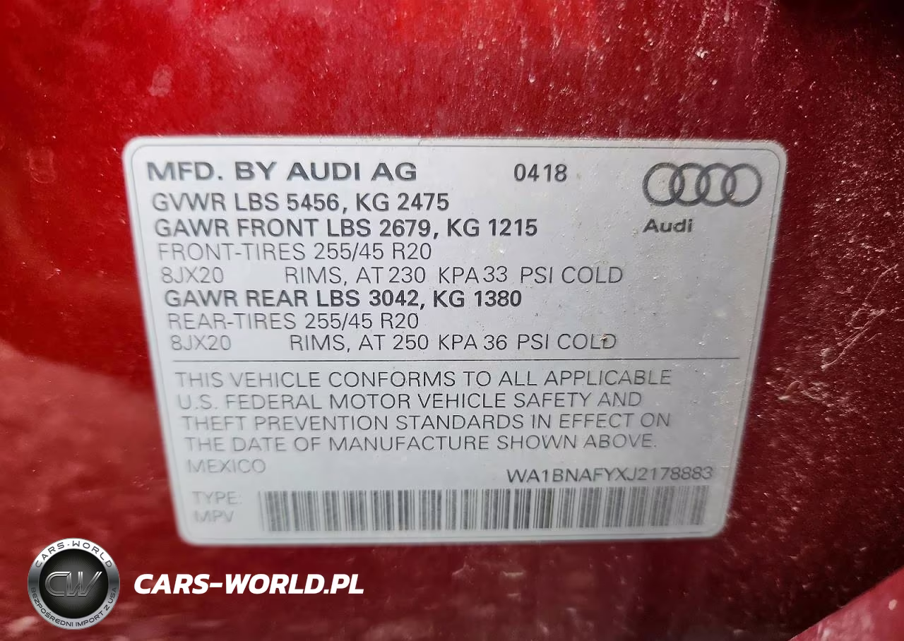 2018 Audi Q5 Premium Plus VIN:WA1BNAFYXJ2178883 - 13