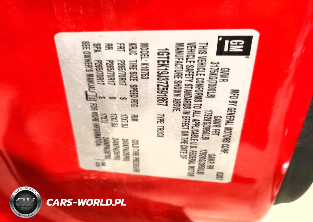2007 GMC New Sierra K1500 VIN:1GTEK19J37Z591867 - 12