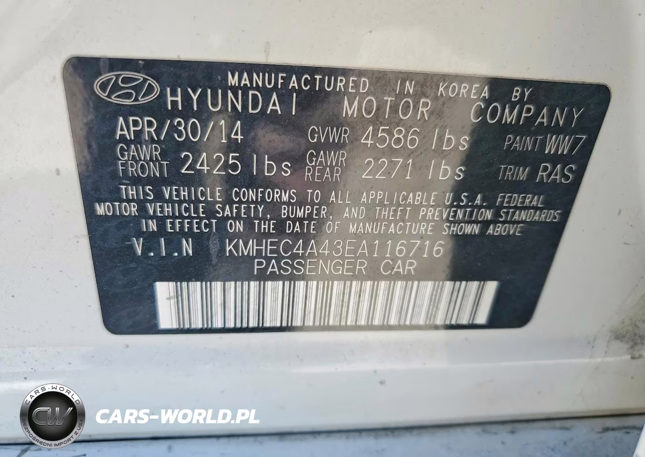 2014 Hyundai Sonata Hybrid VIN:KMHEC4A43EA116716 - 13