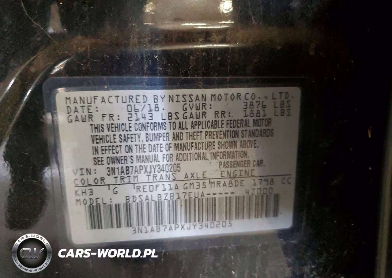 2018 Nissan Sentra S VIN:3N1AB7APXJY340205 - 12