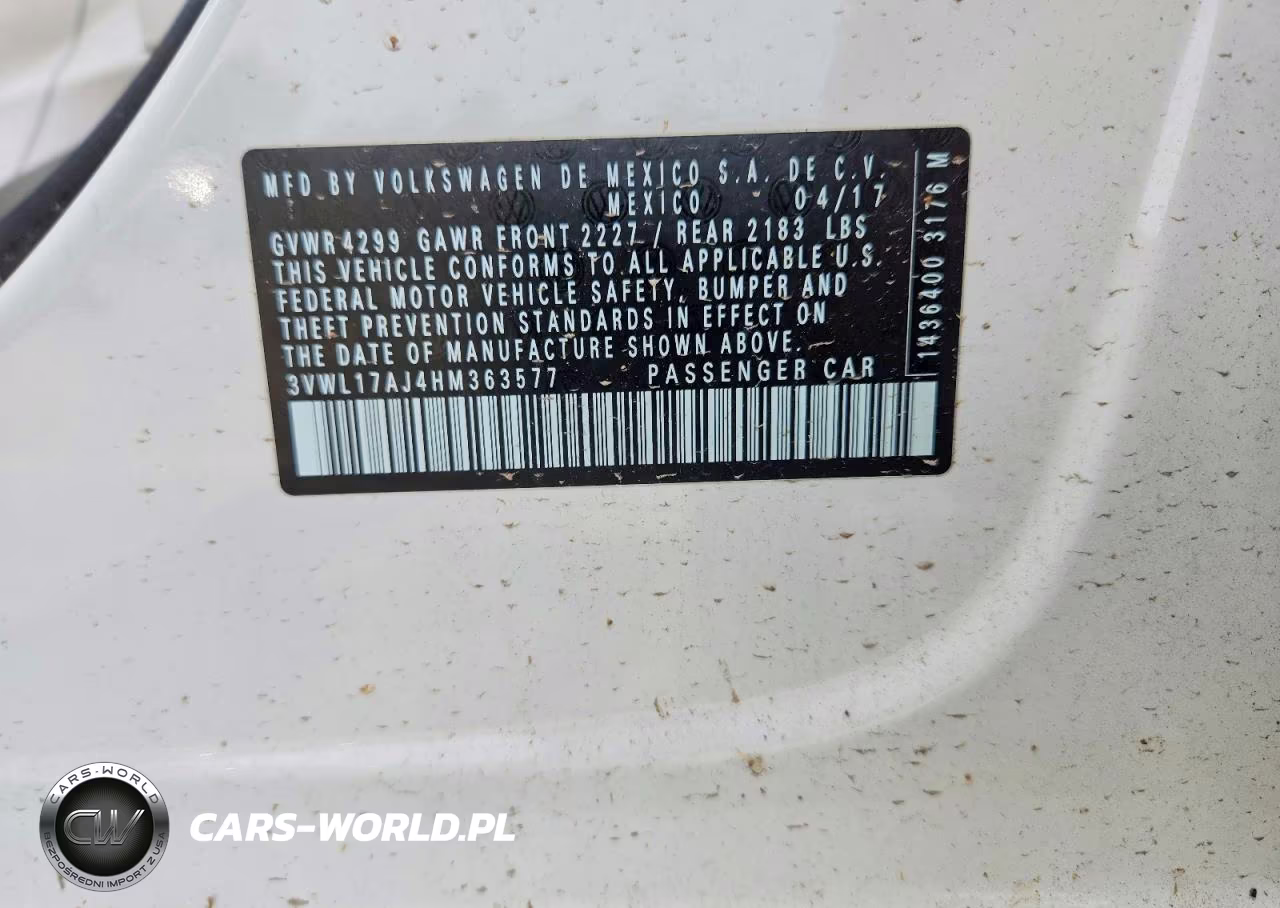 2017 Volkswagen Jetta Sel VIN:3VWL17AJ4HM363577 - 12