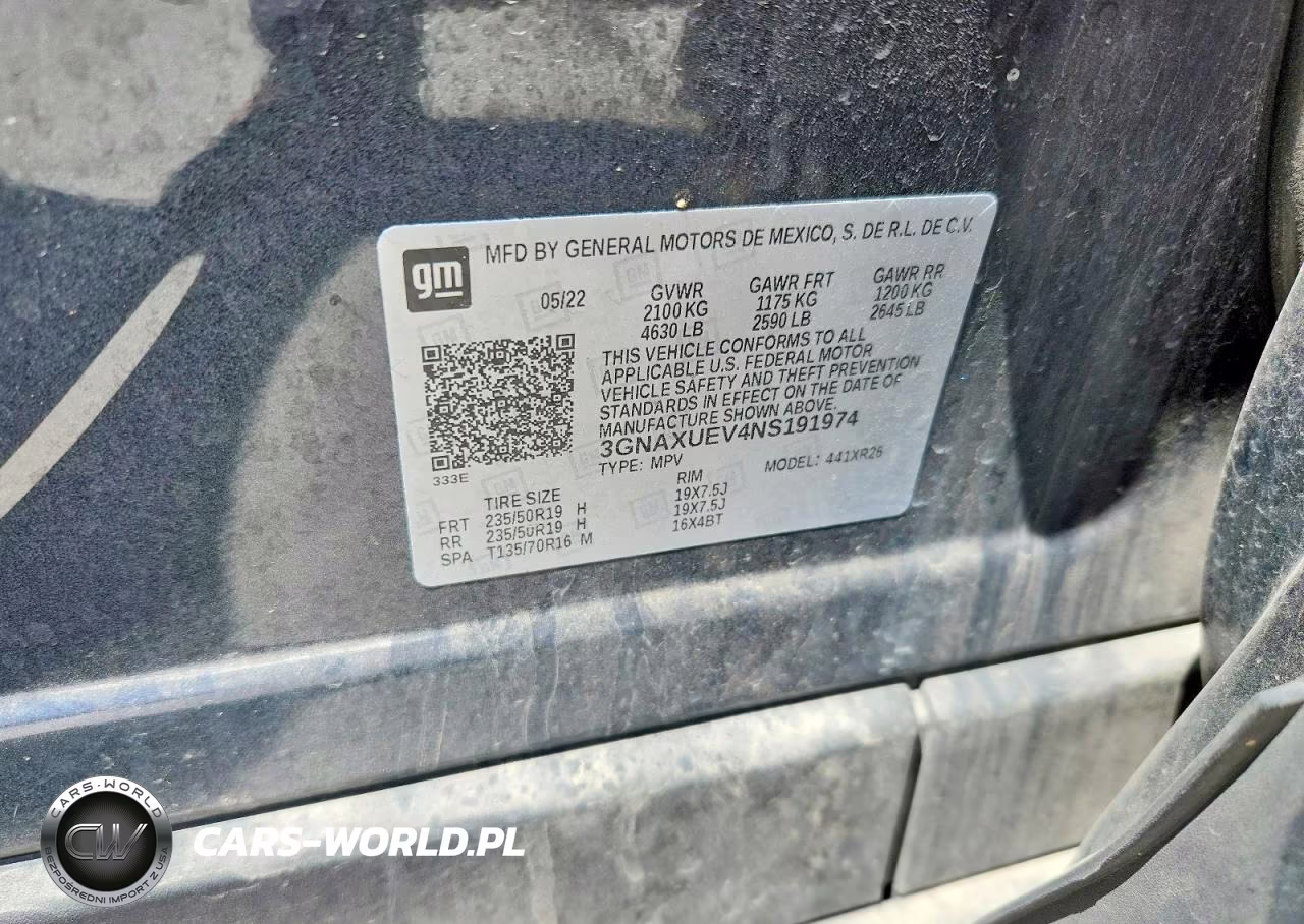2022 Chevrolet Equinox Lt VIN:3GNAXUEV4NS191974 - 12