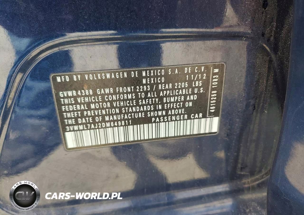 2013 Volkswagen Jetta Tdi VIN:3VWML7AJ2DM649811 - 12