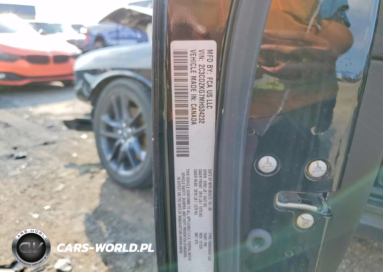 2021 Dodge Challenger Gt VIN:2C3CDZKG7MH534232 - 12