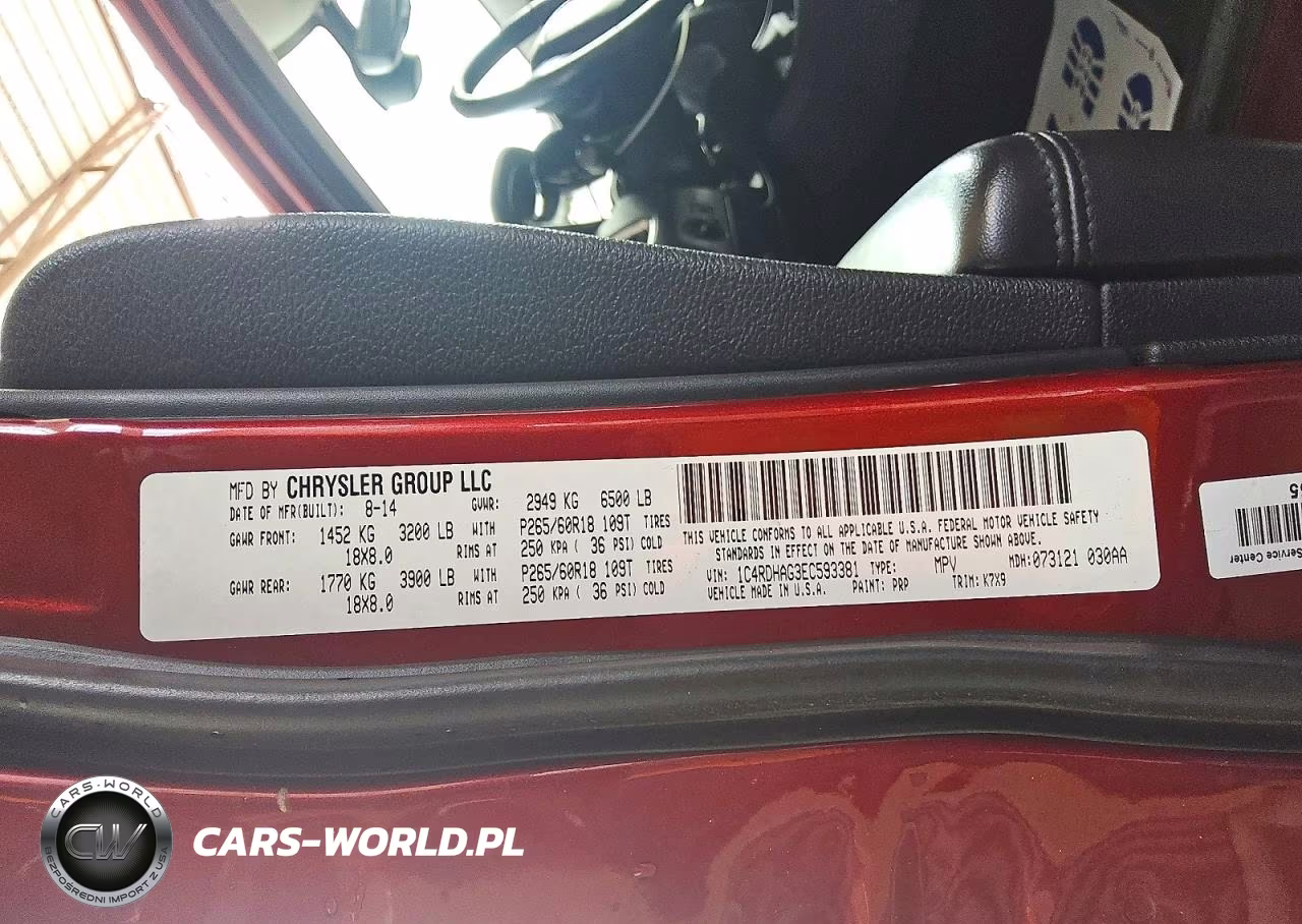 2014 Dodge Durango Sxt VIN:1C4RDHAG3EC593381 - 13