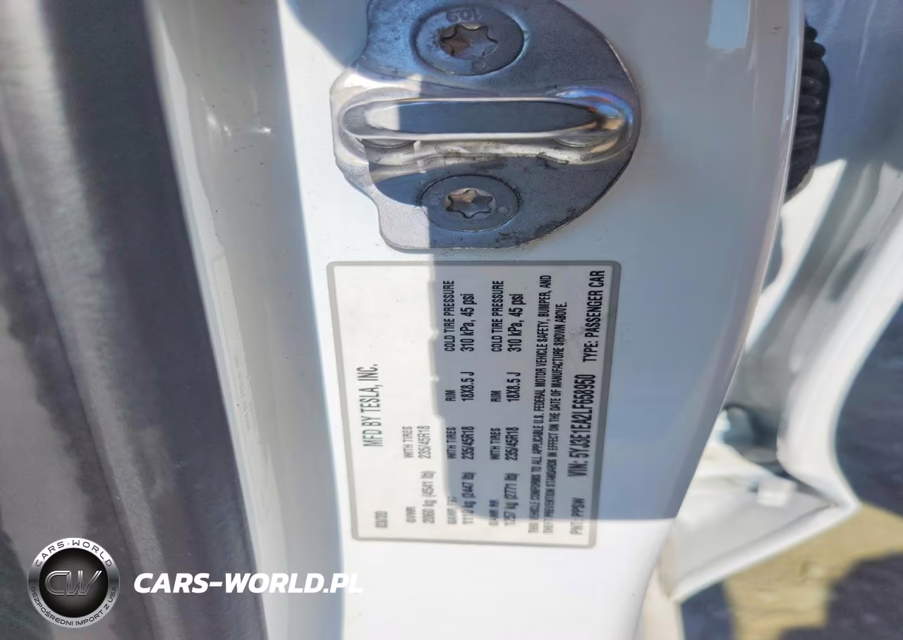 2020 Tesla Model 3 VIN:5YJ3E1EA2LF658950 - 12