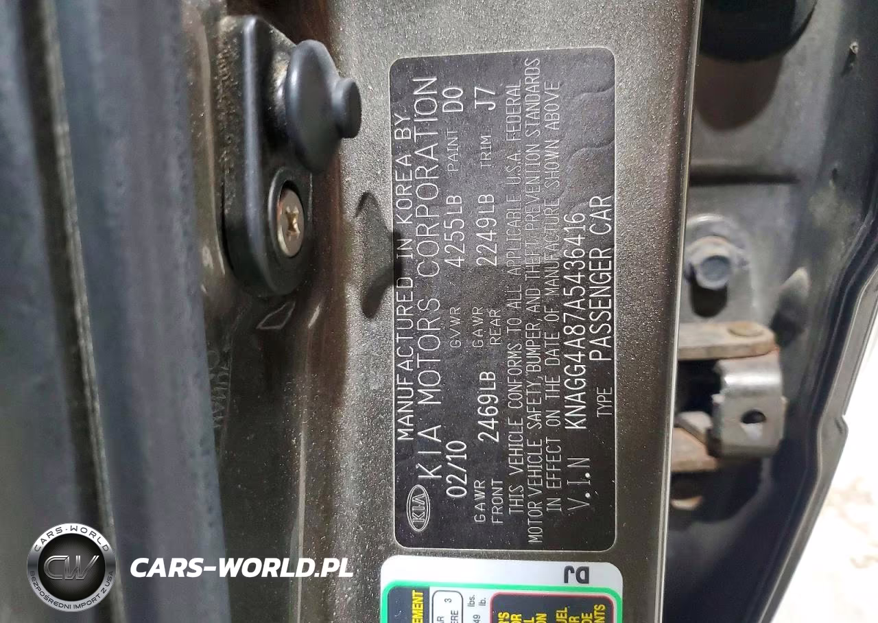2010 Kia Optima VIN:KNAGG4A87A5436416 - 12