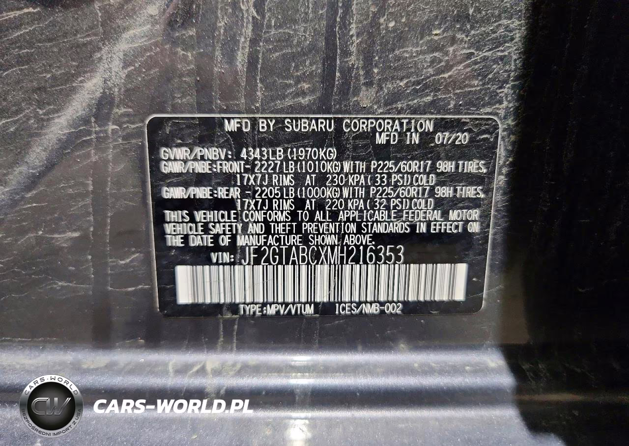 2021 Subaru Crosstrek VIN:JF2GTABCXMH216353 - 12