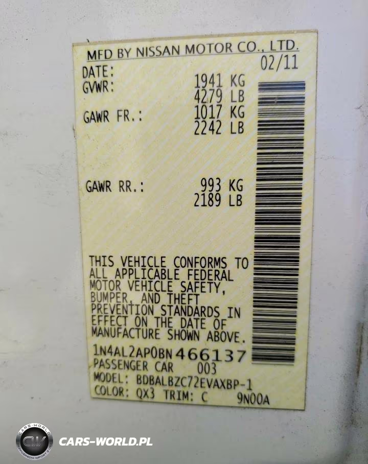2011 Nissan Altima 2.5 VIN:1N4AL2AP0BN466137 - 13