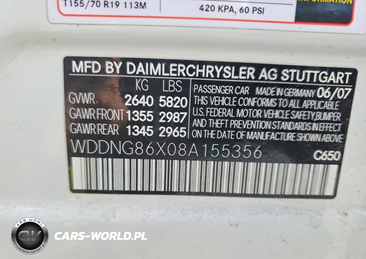 2008 Mercedes-Benz S 550 4Matic VIN:WDDNG86X08A155356 - 13